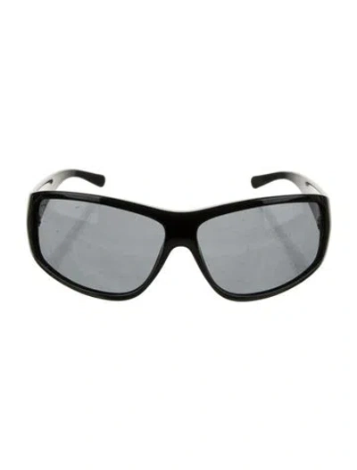 Pre-owned D&g Shield Tinted Sunglasses In Black