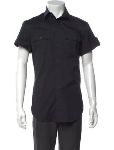 Pre-owned D&g Short Sleeve Shirt In Black