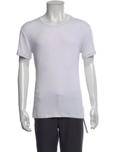 Pre-owned D&g Short Sleeve Shirt In White