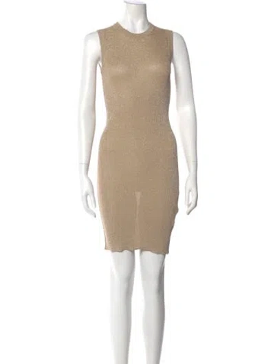 Pre-owned D&g Silk Knee-length Dress