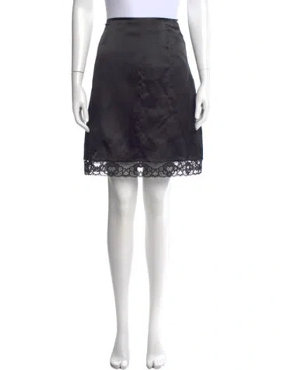 Pre-owned D&g Silk Knee-length Skirt In Multi