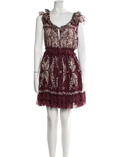 Pre-owned D&g Silk Mini Dress