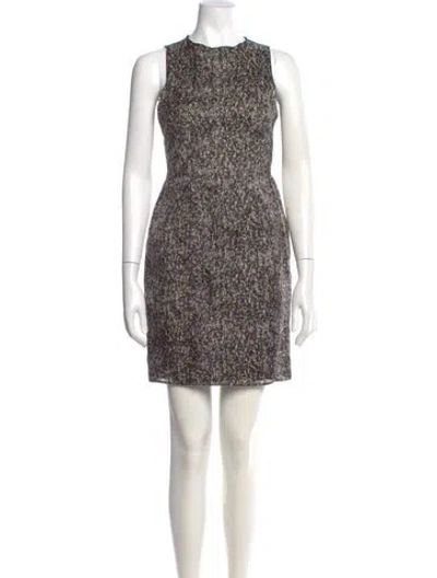 Pre-owned D&g Silk Mini Dress In Black