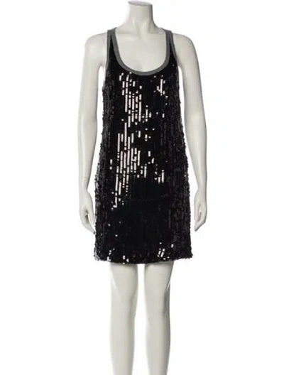 Pre-owned D&g Silk Mini Dress In Multi