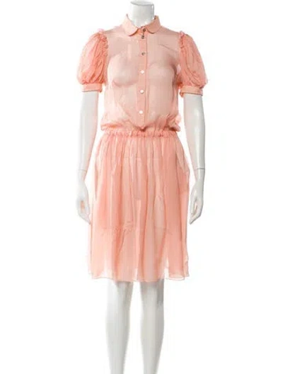 Pre-owned D&g Silk Mini Dress In Multi