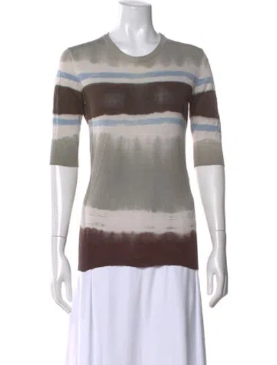 Pre-owned D&g Silk Tie-dye Print Sweater In Neutral