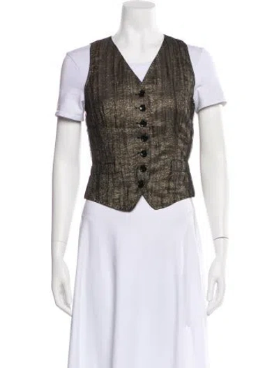 Pre-owned D&g Silk Vest