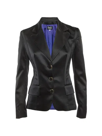 Pre-owned D&g Single-breasted Blazer In Black