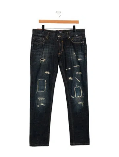 Pre-owned D&g Skinny Jeans In Blue