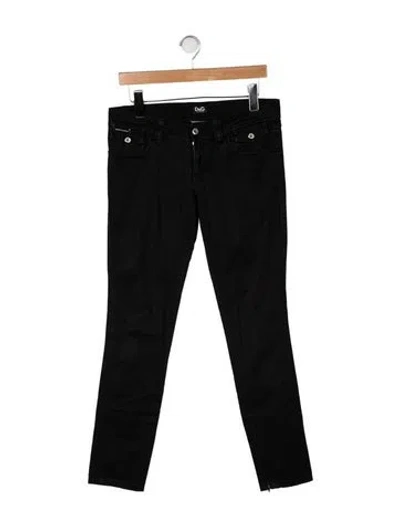 Pre-owned D&g Skinny Leg Pants In Black