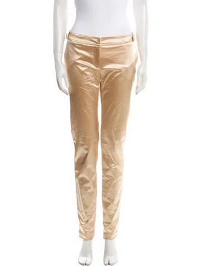 Pre-owned D&g Skinny Leg Pants In Gold