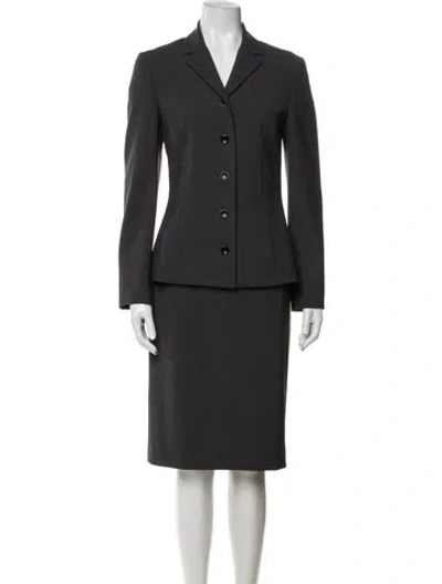 Pre-owned D&g Skirt Suit In Grey