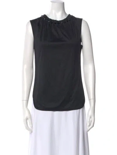Pre-owned D&g Sleeveless Top In Black