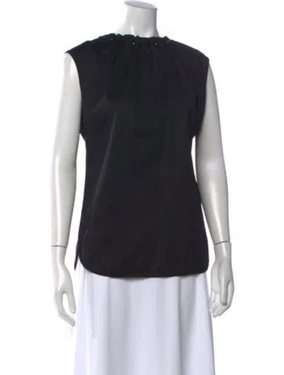 Pre-owned D&g Sleeveless Top In Black