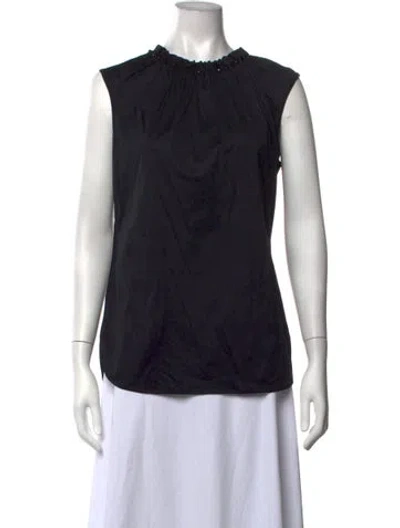 Pre-owned D&g Sleeveless Top In Black