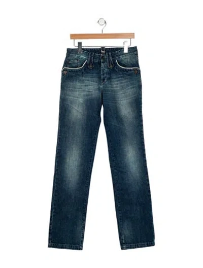 Pre-owned D&g Slim Fit Jeans In Blue