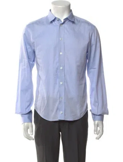 Pre-owned D&g Slim Long Sleeve Dress Shirt In Blue