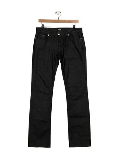 Pre-owned D&g Straight Leg Pants In Black