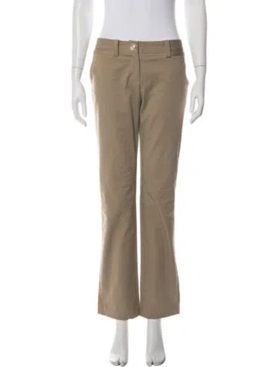 Pre-owned D&g Straight Leg Pants In Green