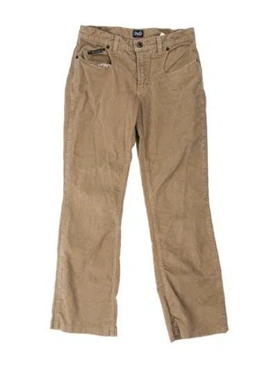 Pre-owned D&g Straight Leg Pants In Neutral