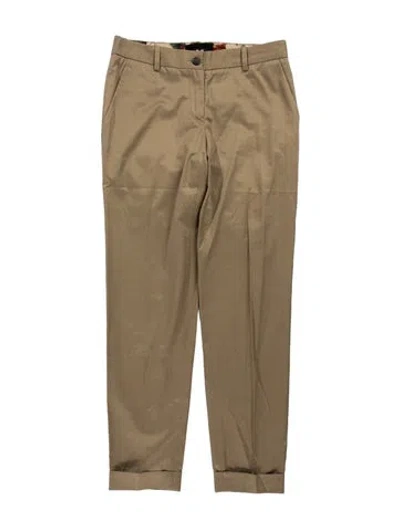 Pre-owned D&g Straight Leg Pants In Neutrals