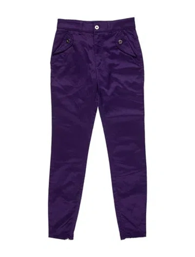 Pre-owned D&g Straight Leg Pants W/ Tags In Purple