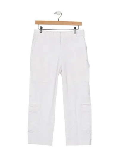 Pre-owned D&g Straight Leg Pants In White