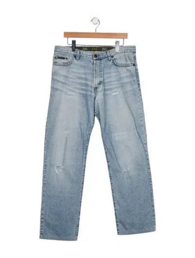 Pre-owned D&g Straight-leg Jeans In Blue