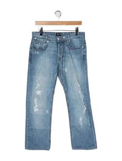 Pre-owned D&g Straight-leg Jeans In Blue
