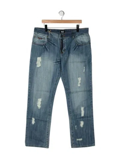 Pre-owned D&g Straight-leg Jeans In Blue