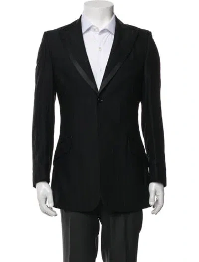Pre-owned D&g Striped Blazer In Black