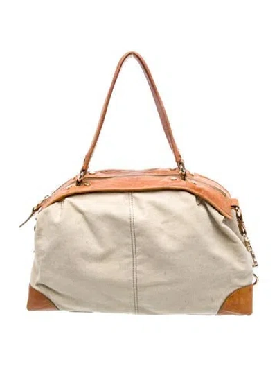 Pre-owned D&g Suede Shoulder Bag In Neutral