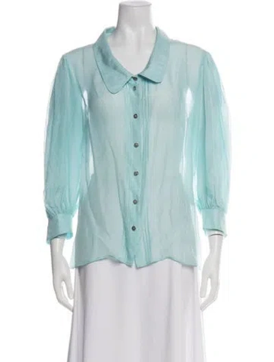 Pre-owned D&g Three-quarter Sleeve Blouse In Multi