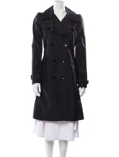 Pre-owned D&g Trench Coat In Black
