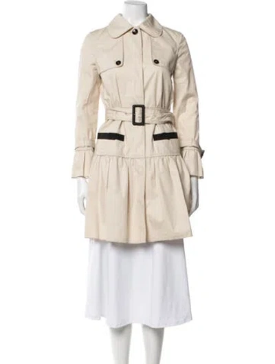 Pre-owned D&g Trench Coat In Neutrals