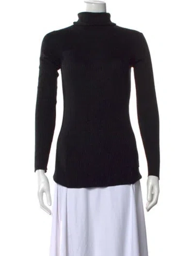 Pre-owned D&g Turtleneck Sweater In Black