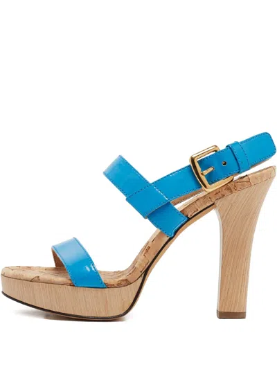 Pre-owned D&g Vintage 110mm Leather Heeled Sandals