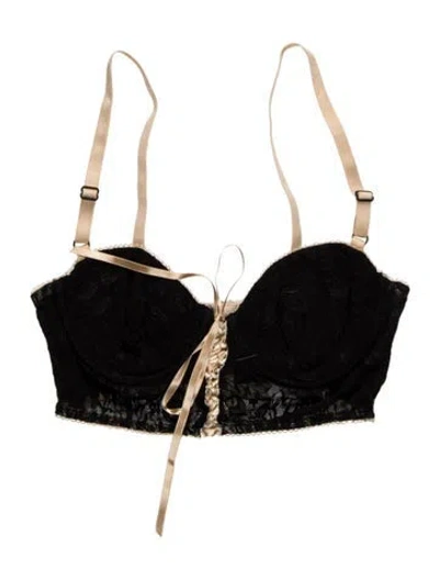 Pre-owned D&g Vintage 1990's Crop Top In Black