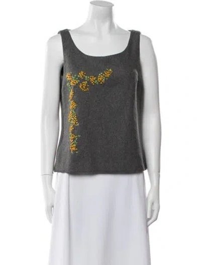 Pre-owned D&g Vintage 1990's Top In Gray