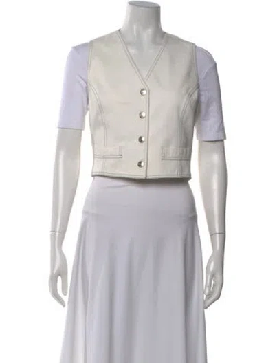 Pre-owned D&g Vintage 1990's Vest In White