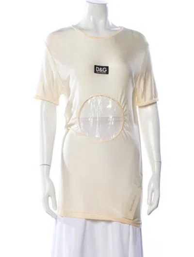 Pre-owned D&g Vintage 1996 T-shirt In Neutral
