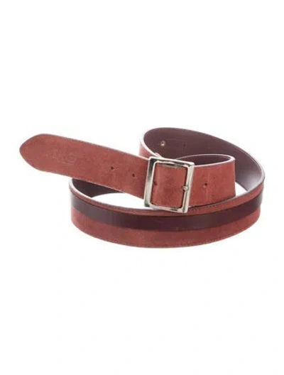 Pre-owned D&g Vintage 2000's Belt In Burgundy