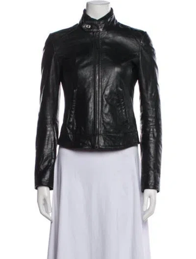 Pre-owned D&g Vintage 2000's Biker Jacket In Black