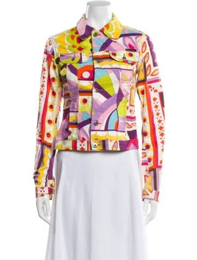 Pre-owned D&g Vintage 2000's Biker Jacket In Yellow