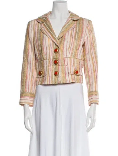 Pre-owned D&g Vintage 2000's Blazer In Gold