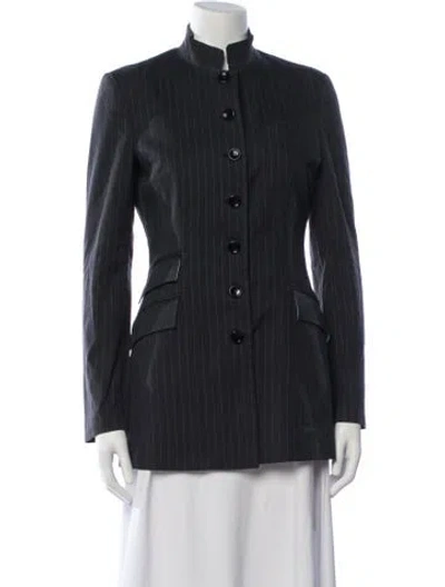 Pre-owned D&g Vintage 2000's Blazer In Grey/white