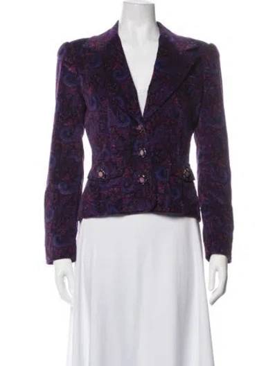Pre-owned D&g Vintage 2000's Blazer In Purple