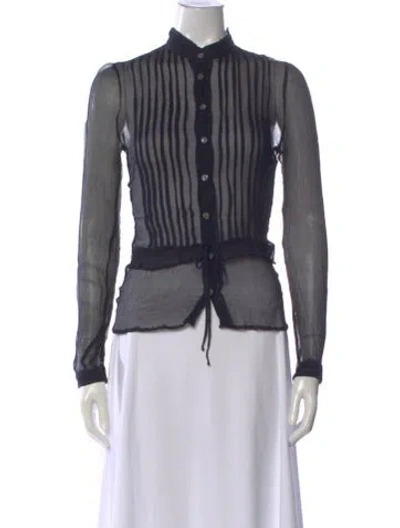 Pre-owned D&g Vintage 2000's Blouse In Black