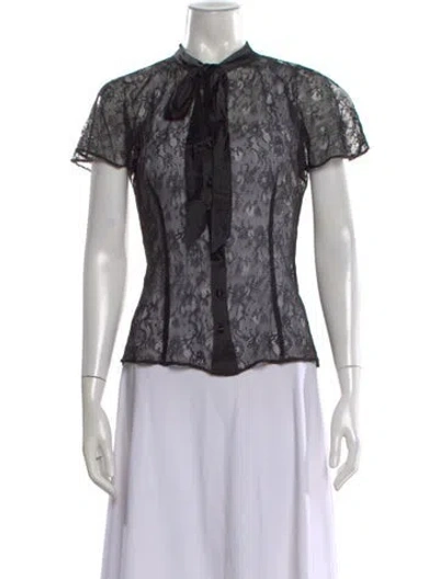 Pre-owned D&g Vintage 2000's Blouse In Black