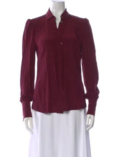 Pre-owned D&g Vintage 2000's Blouse In Burgundy